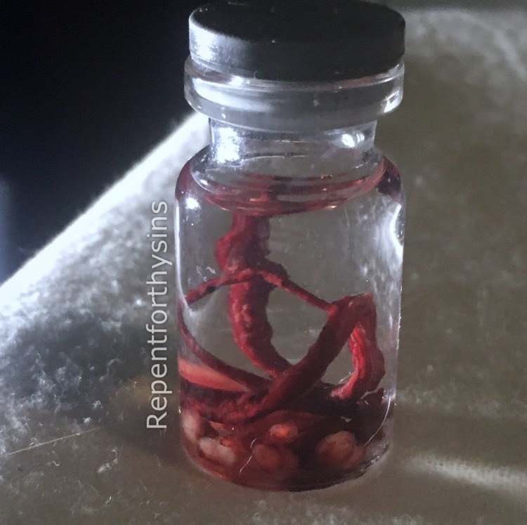 Flesh removed from my body.