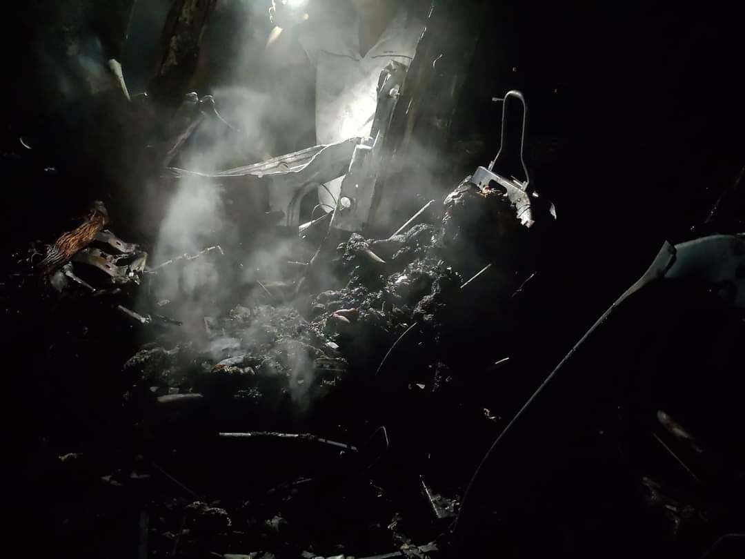 Still shots: Indian Car Driver Was Incinerated After Collision