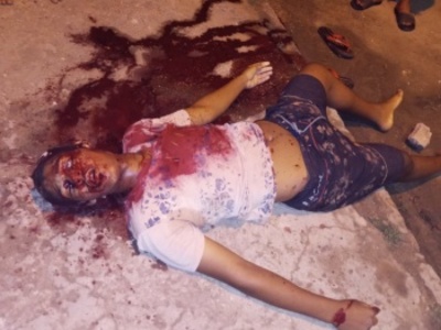 Man was shot and stabbed.