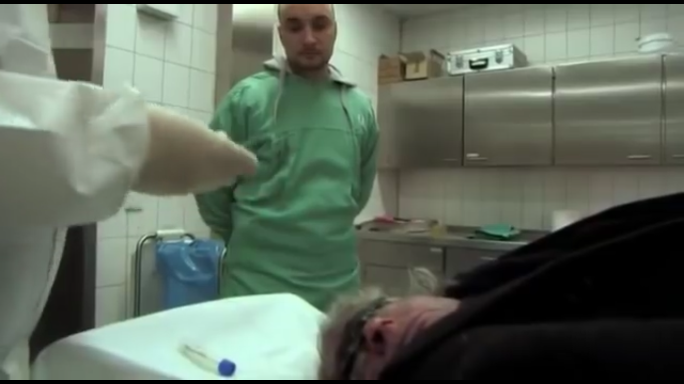 German Man died at home and was taken to morgue for autopsy