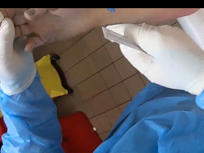 Polish Truck driver examinated at morgue