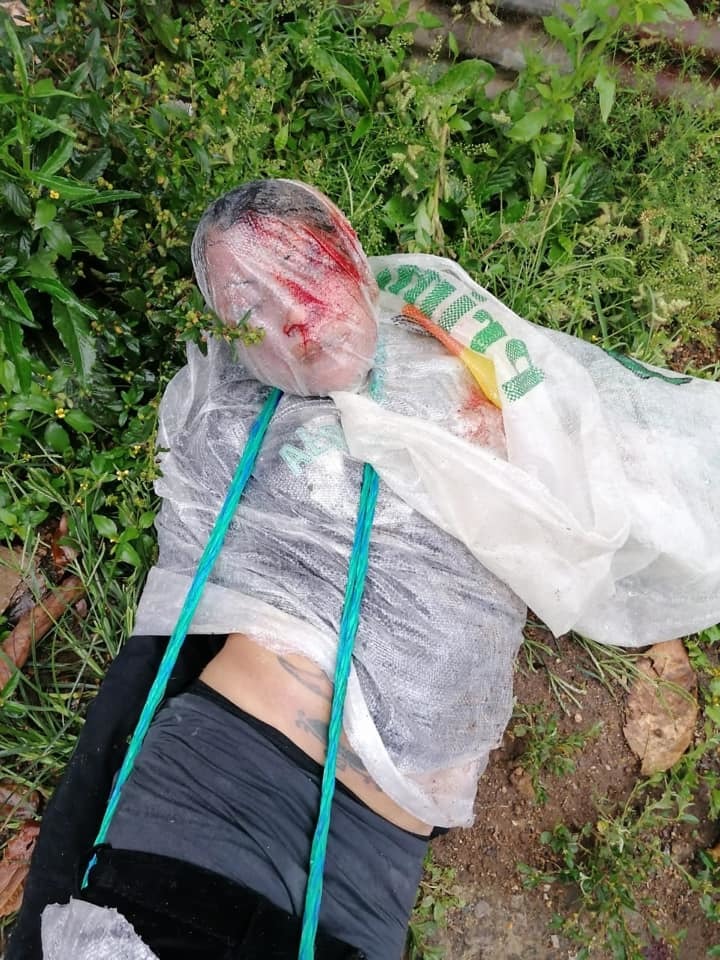 Female gang member found wrapped in plastic