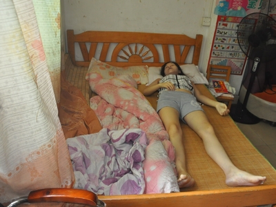 Cute asian female found dead in bed