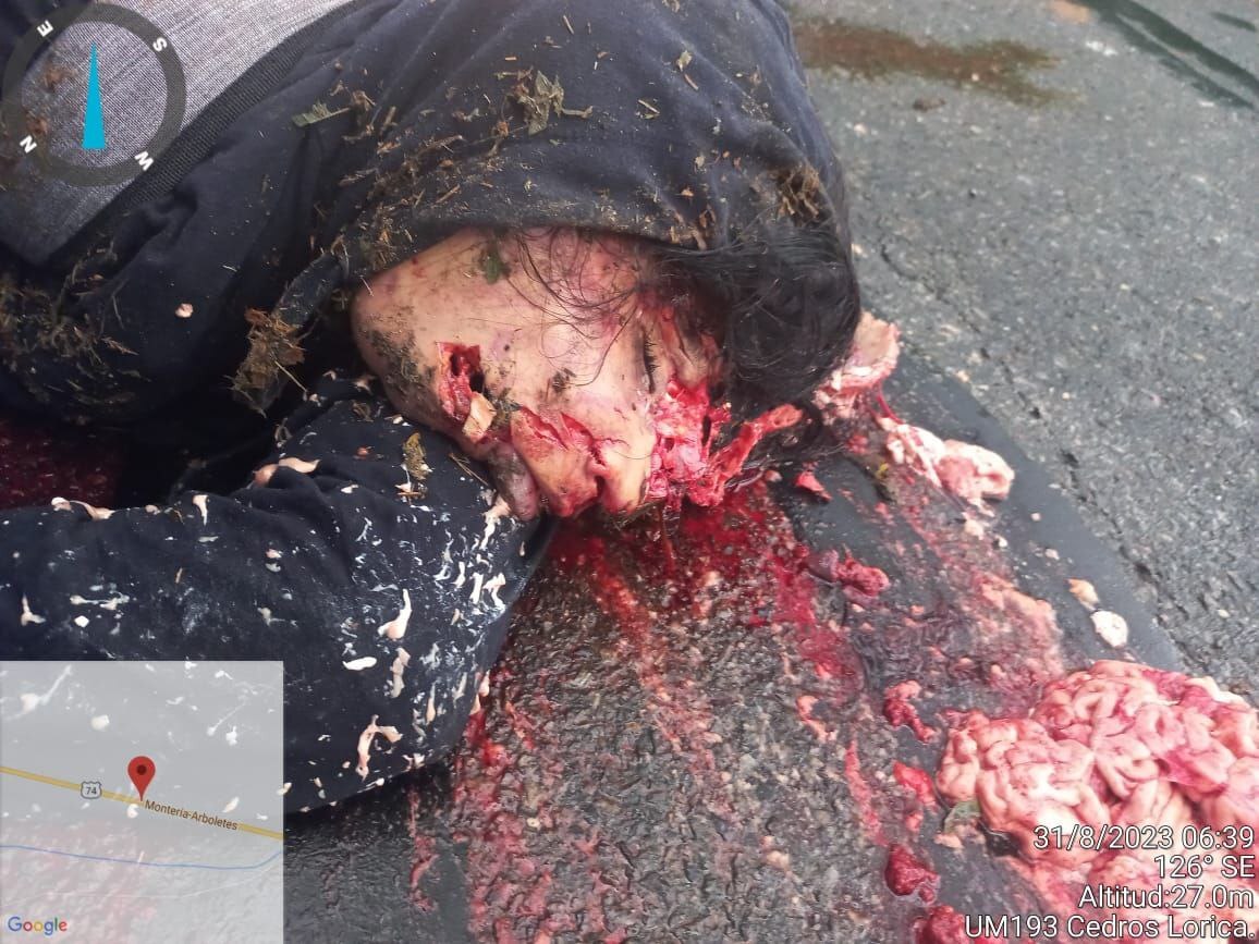 Young Woman Splattered