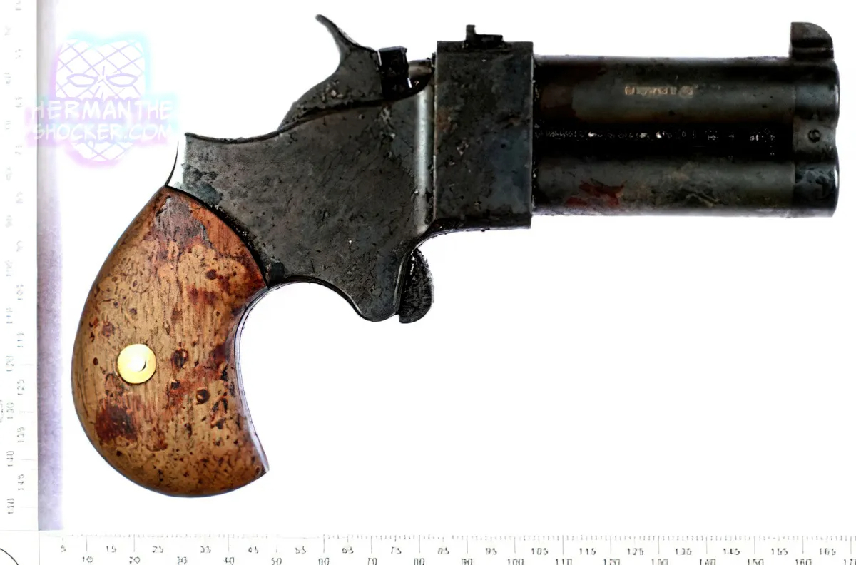 Complex Suicide With Black Powder Muzzle Loading Derringer