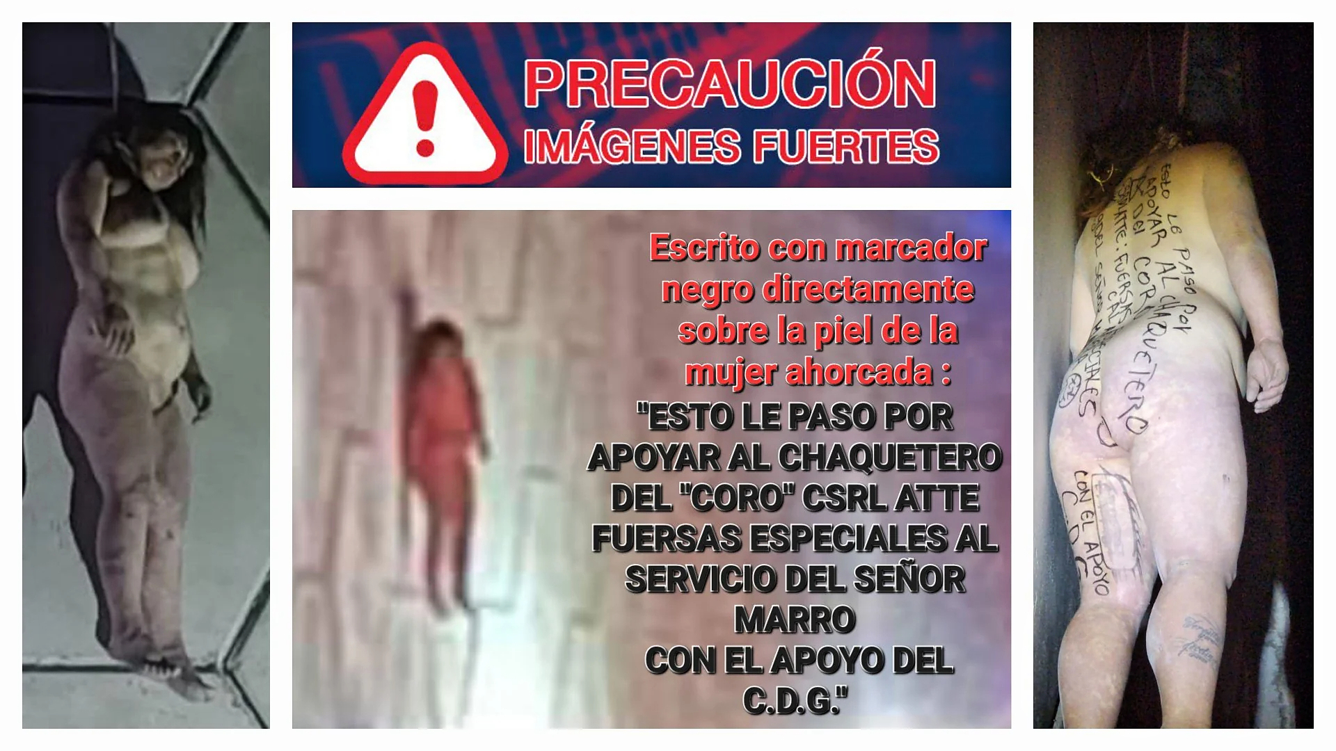 Cartel Hang Woman From Bridge With Message Written on Her Body