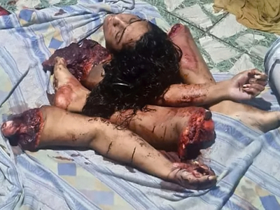 Trans woman before and after a date with a client in Brazil