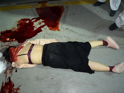 Chinese woman murdered (Examination footage)