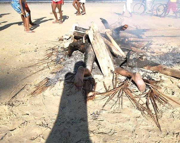 2 Europeans burned alive