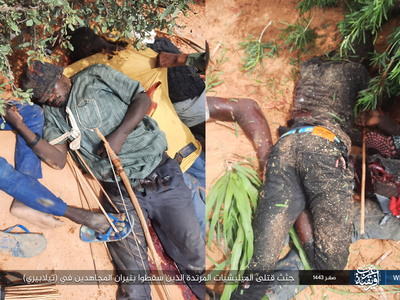 Photo report Dead apostate militias killed by Islamic State in Africa