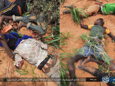 Photo report Dead apostate militias killed by Islamic State in Africa
