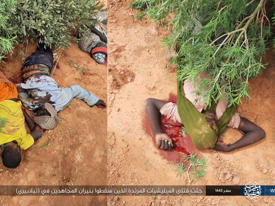 Photo report Dead apostate militias killed by Islamic State in Africa