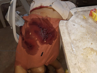 Young woman killed by her policeman husband.