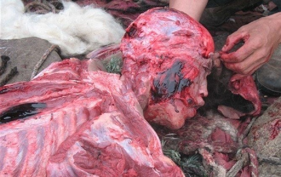 Tibetan Funeral Service Prepares Lunch for Vultures