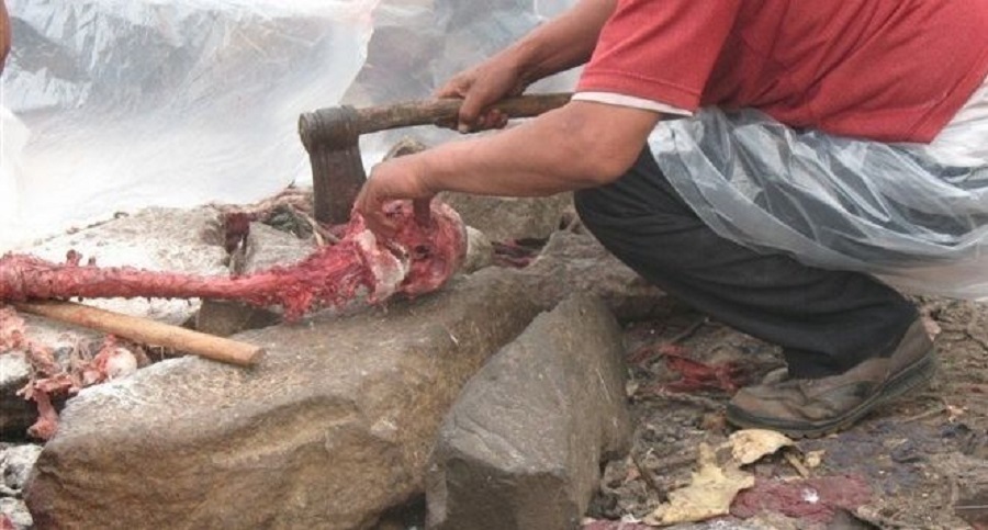 Tibetan Funeral Service Prepares Lunch for Vultures