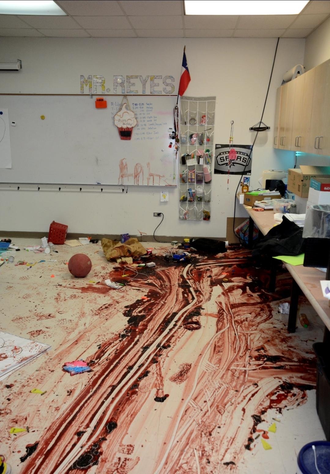 Robb Elementary school shooting crime scene photos