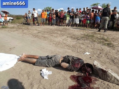 Man murdered by large rock used to crush his skull