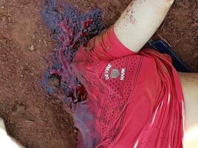 Sexy Mexican girl decapitated by Iron wire fence 