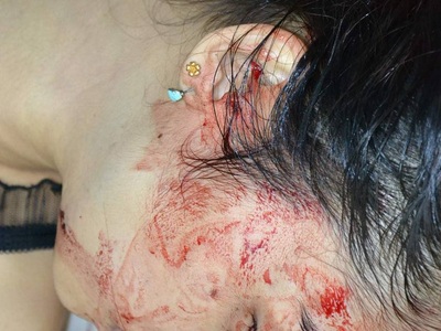 Sexy tattooed Chinese woman commit suicide by jumping from balcony 