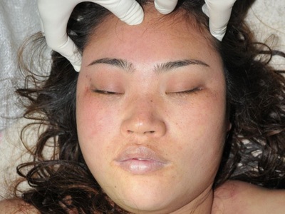 Young Chinese Chubby woman killed in her home 