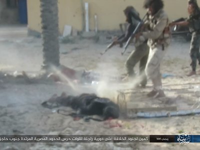 One side of the ambush of the caliphate soldiers in the apostate force