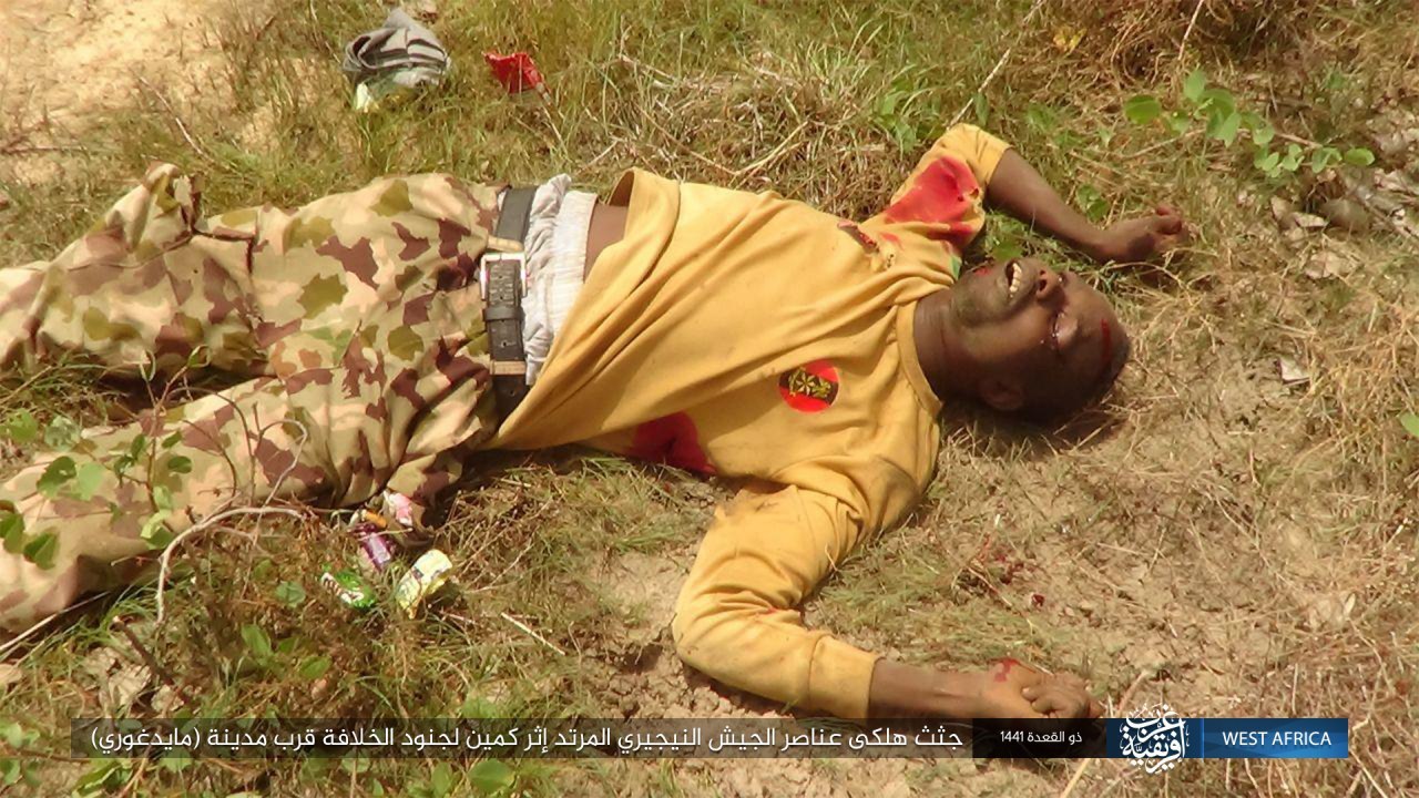 The bodies of the apostate Nigerian army died after an ambush by the s