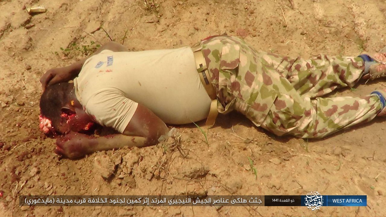 The bodies of the apostate Nigerian army died after an ambush by the s