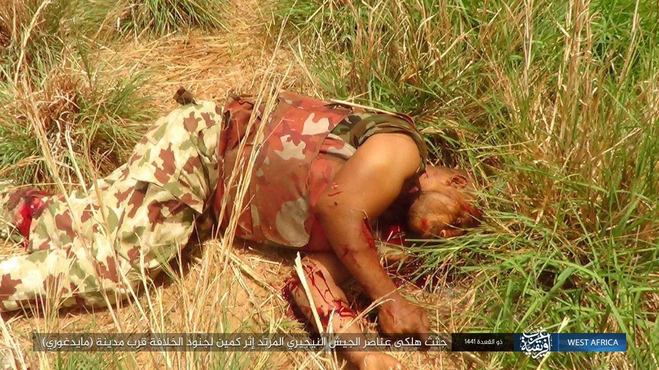 The bodies of the apostate Nigerian army died after an ambush by the s