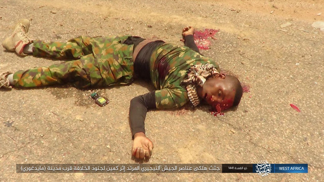 The bodies of the apostate Nigerian army died after an ambush by the s