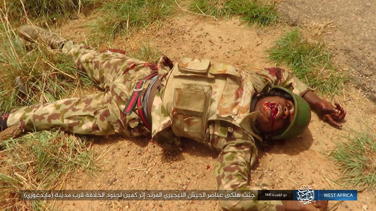 The bodies of the apostate Nigerian army died after an ambush by the s