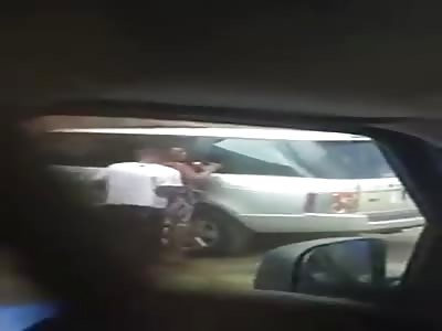 Black Man Fucks his Gf right Outside his Apartment Complex..Gives NO Fucks 