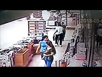 Poor Little Girl and Mother are Killed Instantly by out of Control Truck 