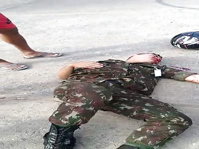 Shocking accident in street 