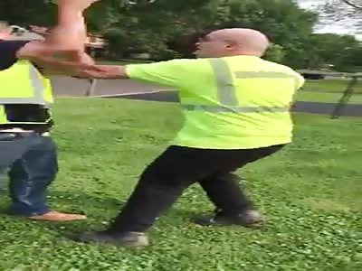 Old man gets knocout 