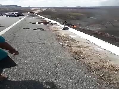 Fatal accident with biker 