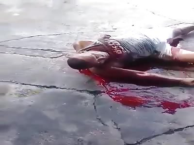 Man Agonizing Begs for Help after Being Shot.