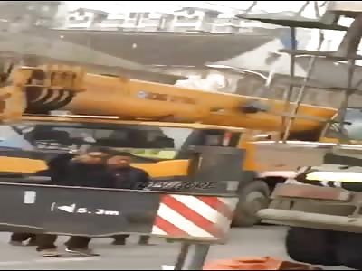 chinese gu totaly destroyed by truck 