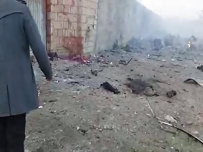 Another scene of Ukrainian plane crash