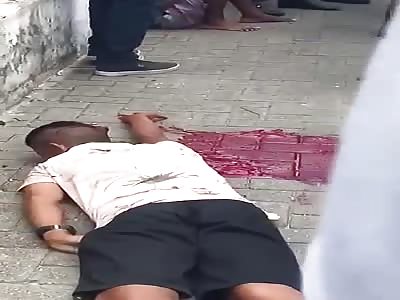 Brutally Attacked with Machete ... Plays With Own Blood