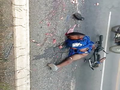 Man in accident with serious injuries.