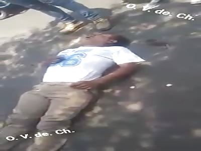 thief was severely beaten