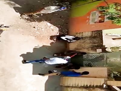 Indian boys beaten with plastic pipe