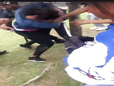 Police came at the right time just when the girl fight started