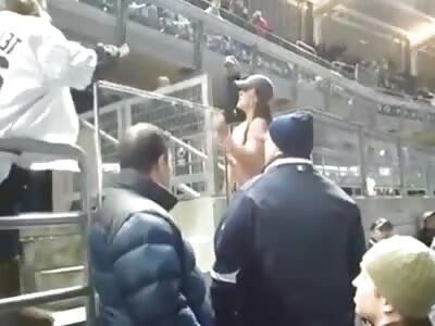 Karen talking shit at a football game