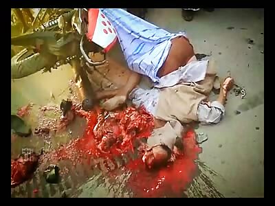 Head explodes against the pavement - La Tía Del Gore 