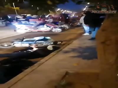 Man kills woman with machete then commits suicide (aftermath)