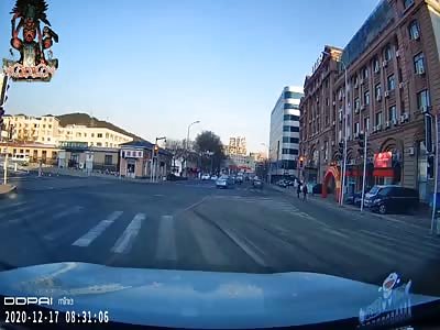 Concrete truck makes bad turn and hits a person