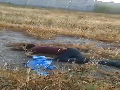 Body of executed man.