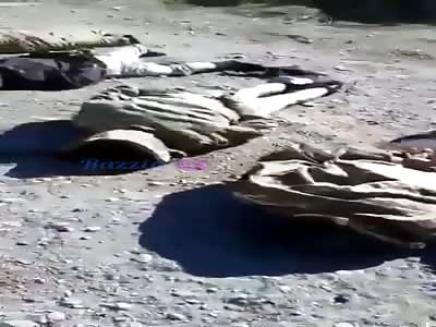 Corpses of armenian soldiers
