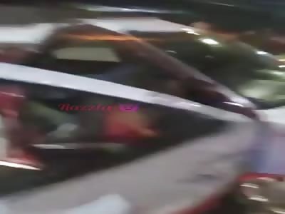 Trapped in accident.